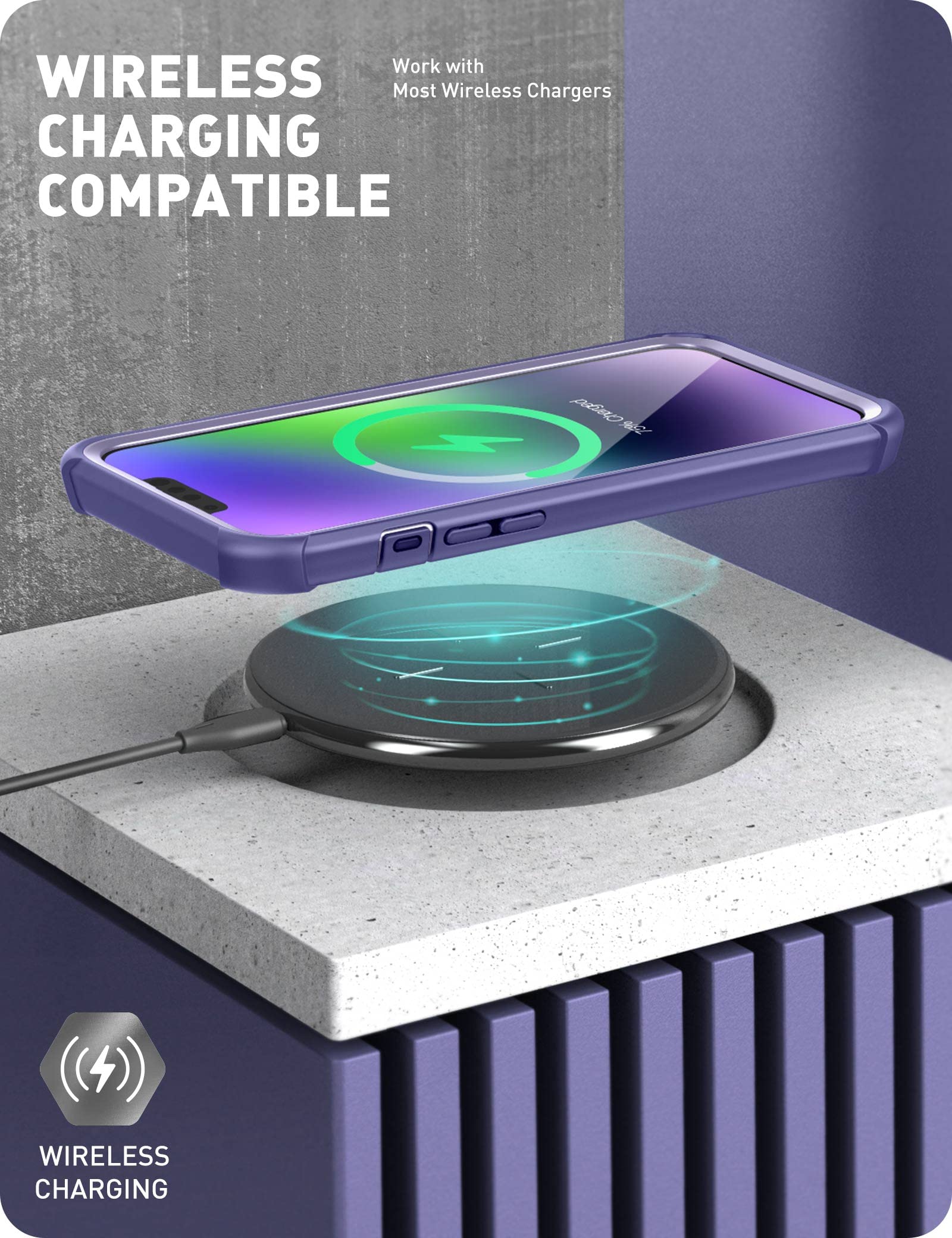 Foto 7 | Funda I-blason Ares Series A Prueba De Golpes Para Iphone 13 De 6.1 Pulgadas, Color Malva - Venta Internacional.
