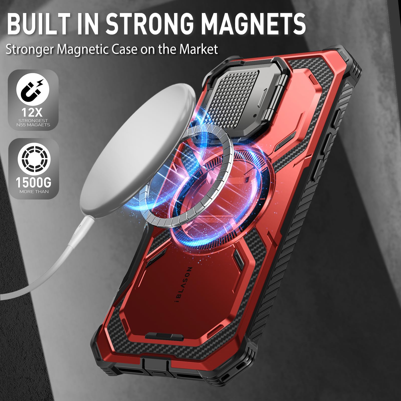 Foto 7 pulgar | Funda De Teléfono I-blason Armorbox Para Iphone 16 Plus Con Magsafe R - Venta Internacional.
