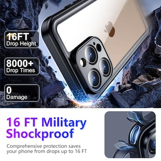 Foto 3 | Funda Impermeable Temdan Compatible Con Iphone 16 Pro Max - Venta Internacional.