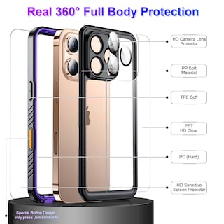 Foto 4 | Funda Impermeable Temdan Compatible Con Iphone 16 Pro Max - Venta Internacional.