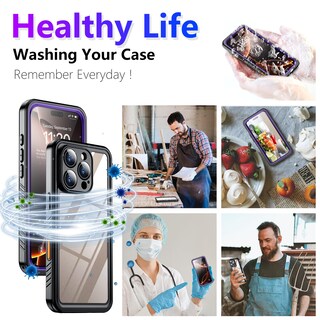 Foto 7 | Funda Impermeable Temdan Compatible Con Iphone 16 Pro Max - Venta Internacional.