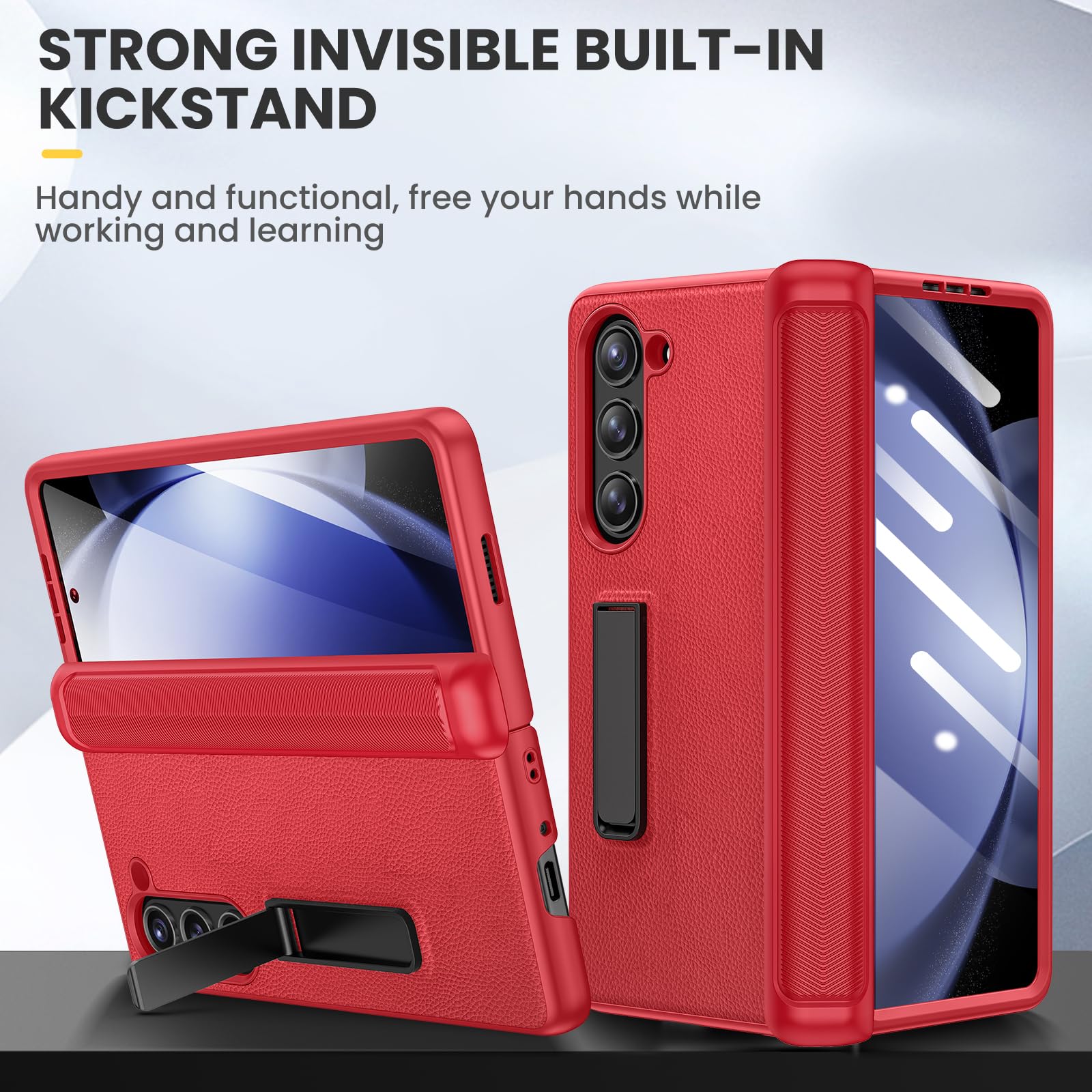 Foto 5 | Funda De Teléfono Ruky Para Samsung Galaxy Z Fold 5 5g Con Soporte - Venta Internacional.