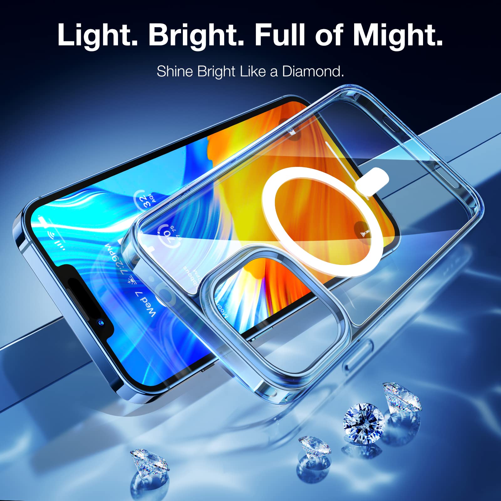 Foto 3 pulgar | Funda De Teléfono Torras Stronger Magnetic Para Iphone 13 Pro, Transparente - Venta Internacional.