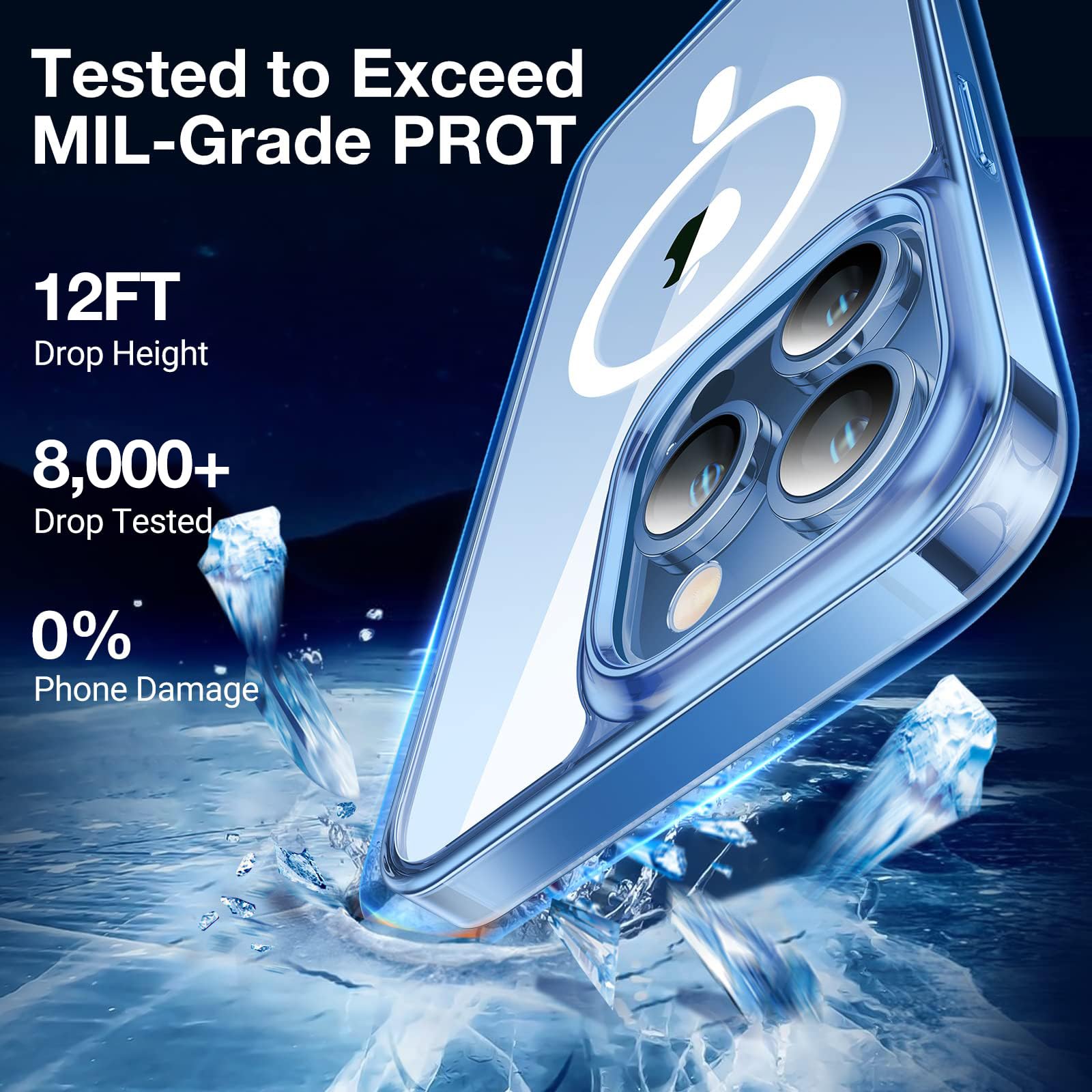 Foto 6 pulgar | Funda De Teléfono Torras Stronger Magnetic Para Iphone 13 Pro, Transparente - Venta Internacional.