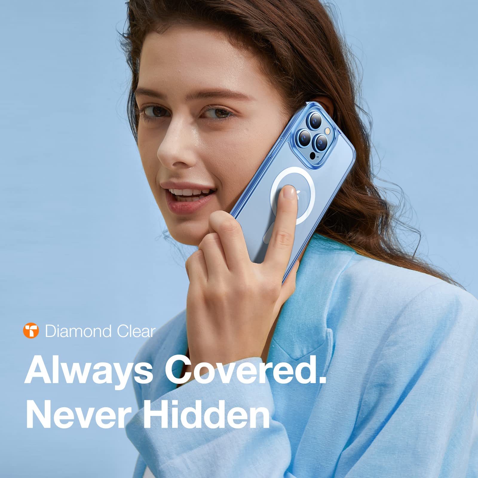 Foto 6 | Funda De Teléfono Torras Stronger Magnetic Para Iphone 13 Pro, Transparente - Venta Internacional.