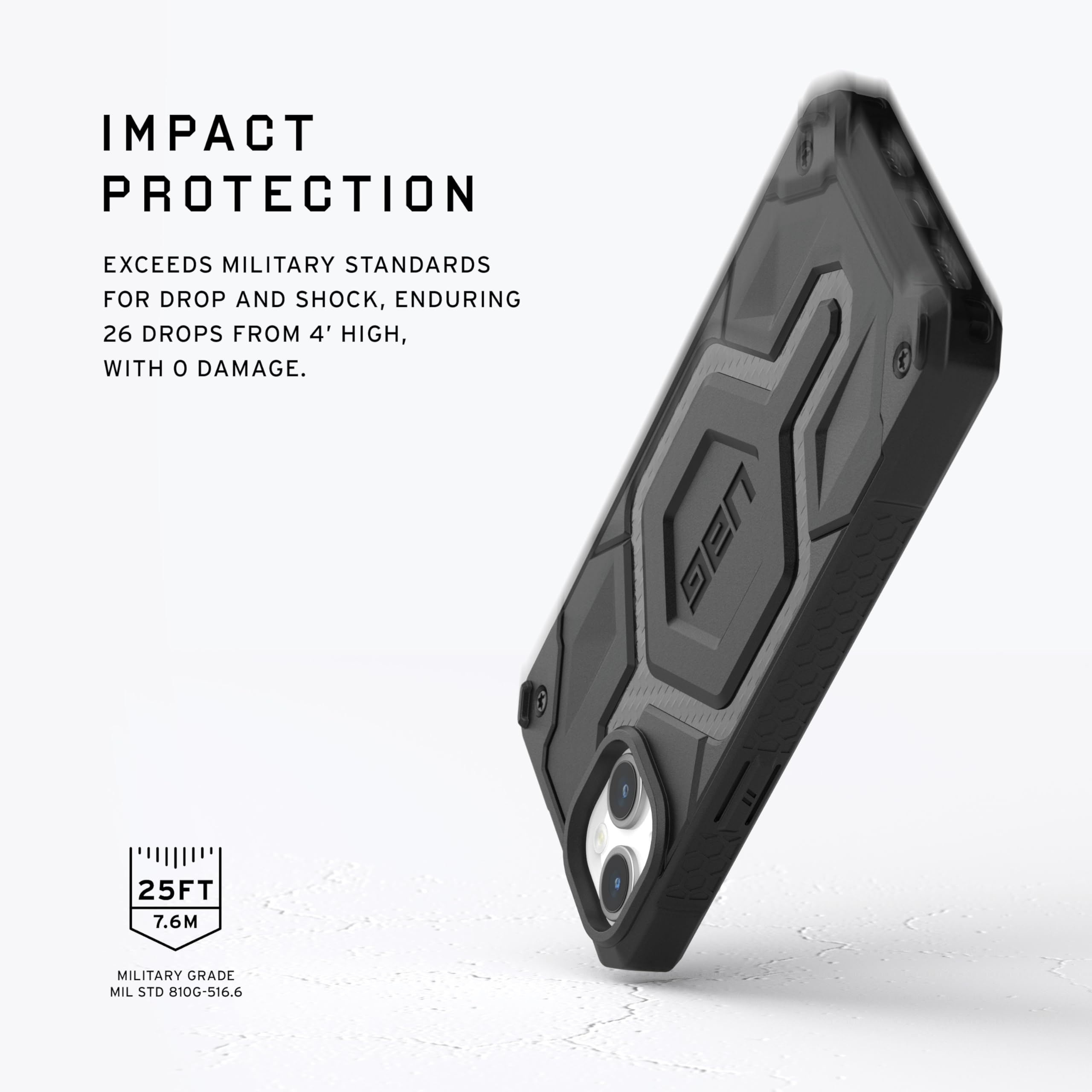 Foto 4 pulgar | Funda Urban Armor Gear Uag Monarch Pro Carbon Para Iphone 15 Plus - Venta Internacional.
