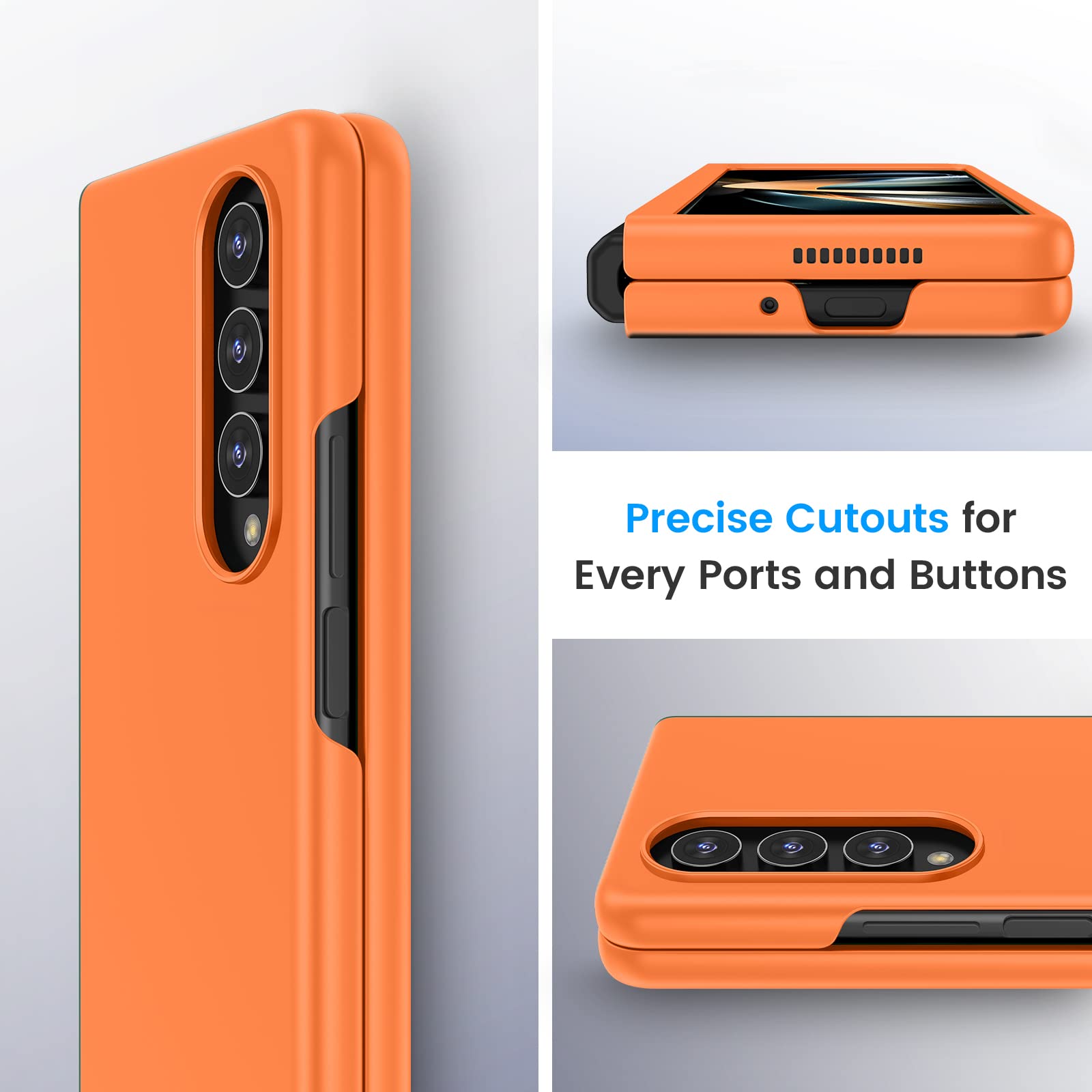 Foto 4 pulgar | Funda De Teléfono Ruky De Cuerpo Completo Con Protector De Pantalla Para Galaxy Z Fold 4 - Venta Internacional.
