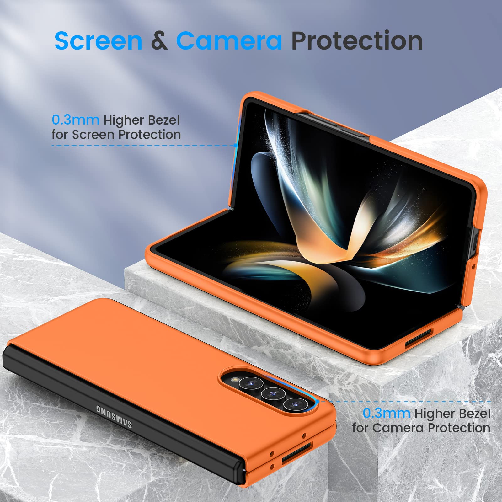 Foto 6 pulgar | Funda De Teléfono Ruky De Cuerpo Completo Con Protector De Pantalla Para Galaxy Z Fold 4 - Venta Internacional.