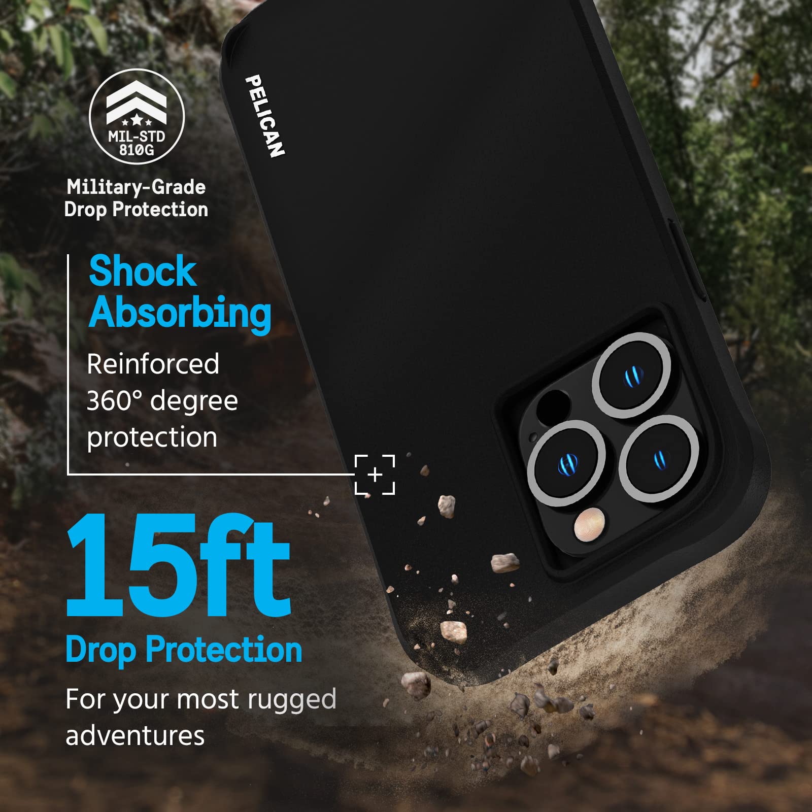 Foto 2 | Funda Para Teléfono Pelican Ranger Series Iphone 14 Pro Max Negra - Venta Internacional.