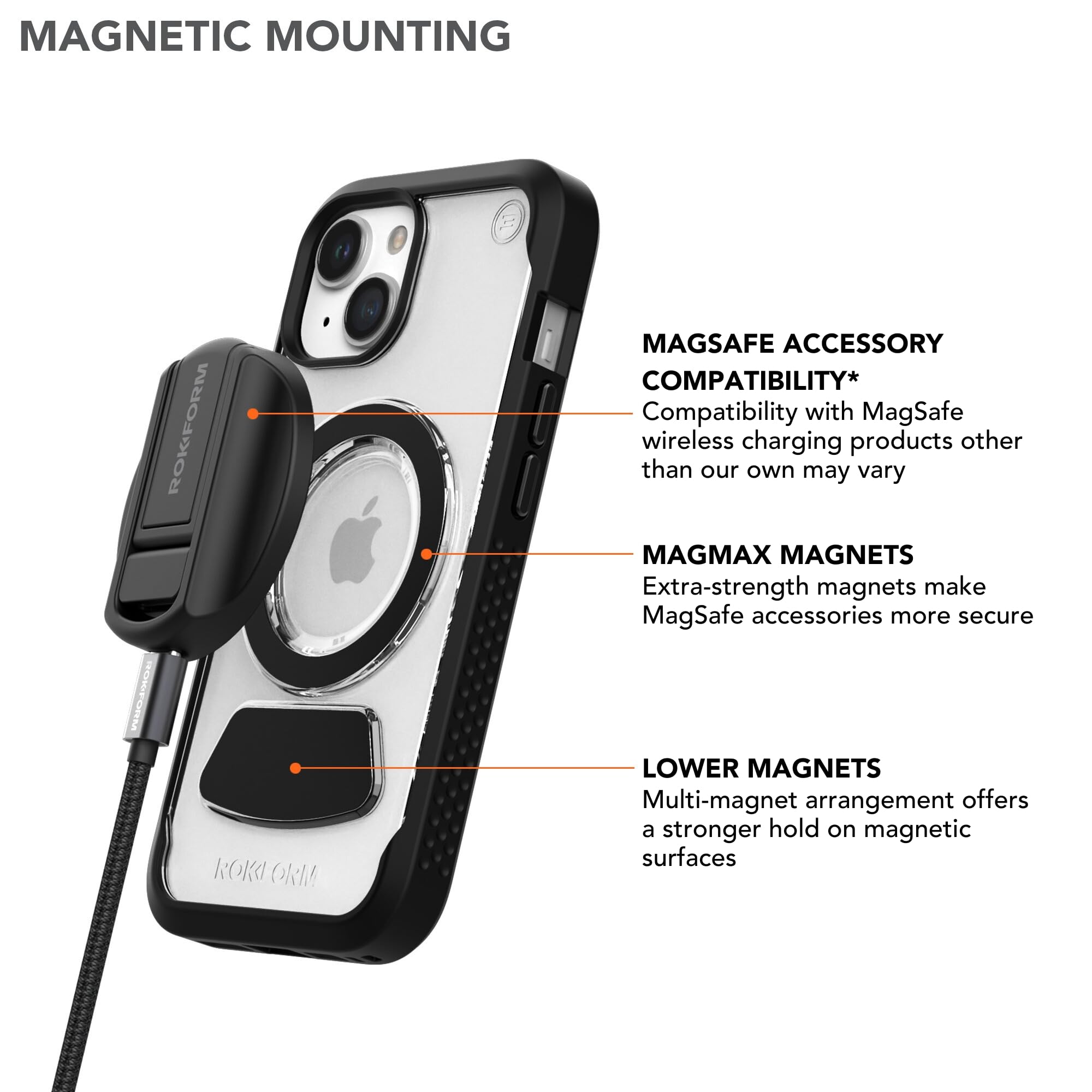 Foto 4 pulgar | Funda De Teléfono Rokform Eagle 3 Series Para Iphone 15, Transparente - Venta Internacional.