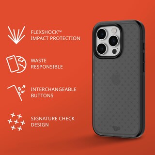 Foto 3 | Funda Tech21 Evo Check Para Iphone 15 Pro, Color Ahumado Y Negro - Venta Internacional.