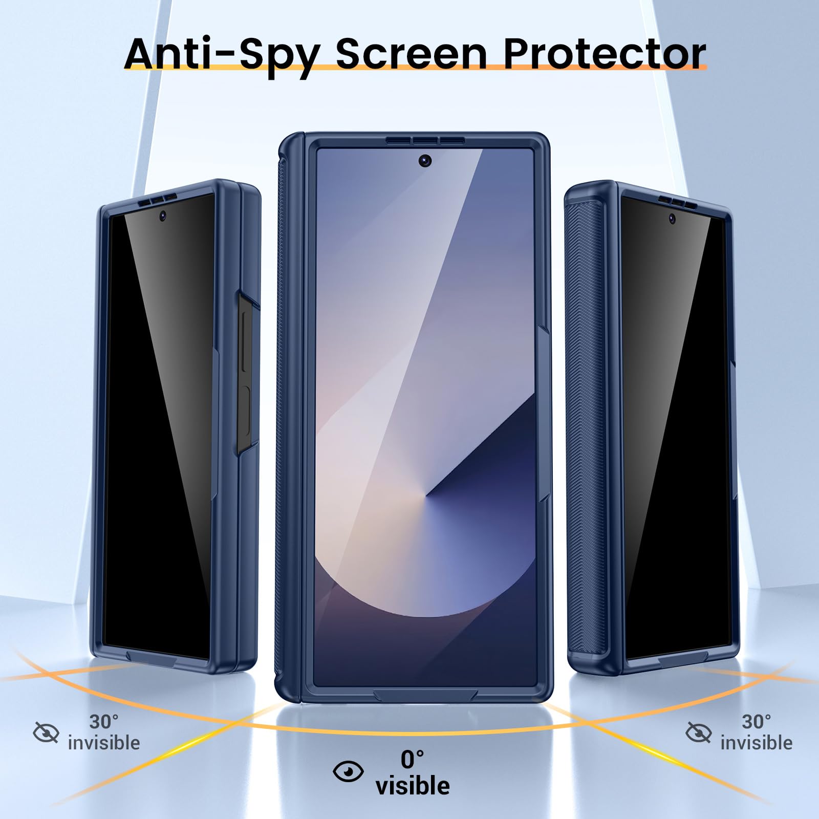 Foto 4 pulgar | Funda Vego Para Samsung Galaxy Z Fold 6 Con Pantalla De Privacidad, Color Azul - Venta Internacional.
