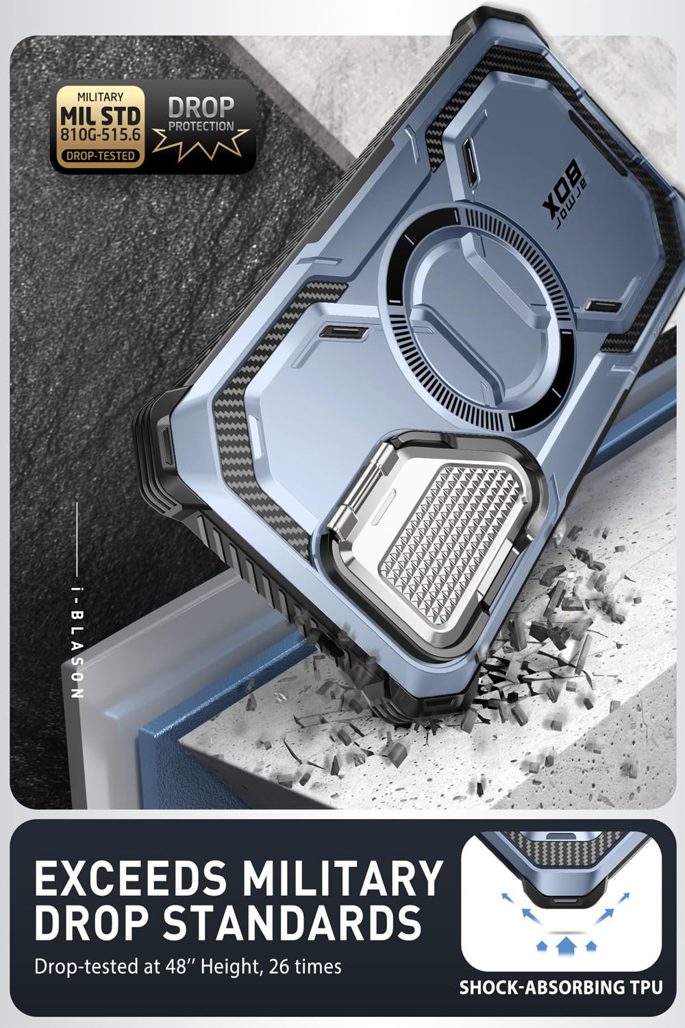 Foto 3 pulgar | Funda De Teléfono I-blason Armorbox Para Samsung Galaxy S24+ Azul - Venta Internacional.