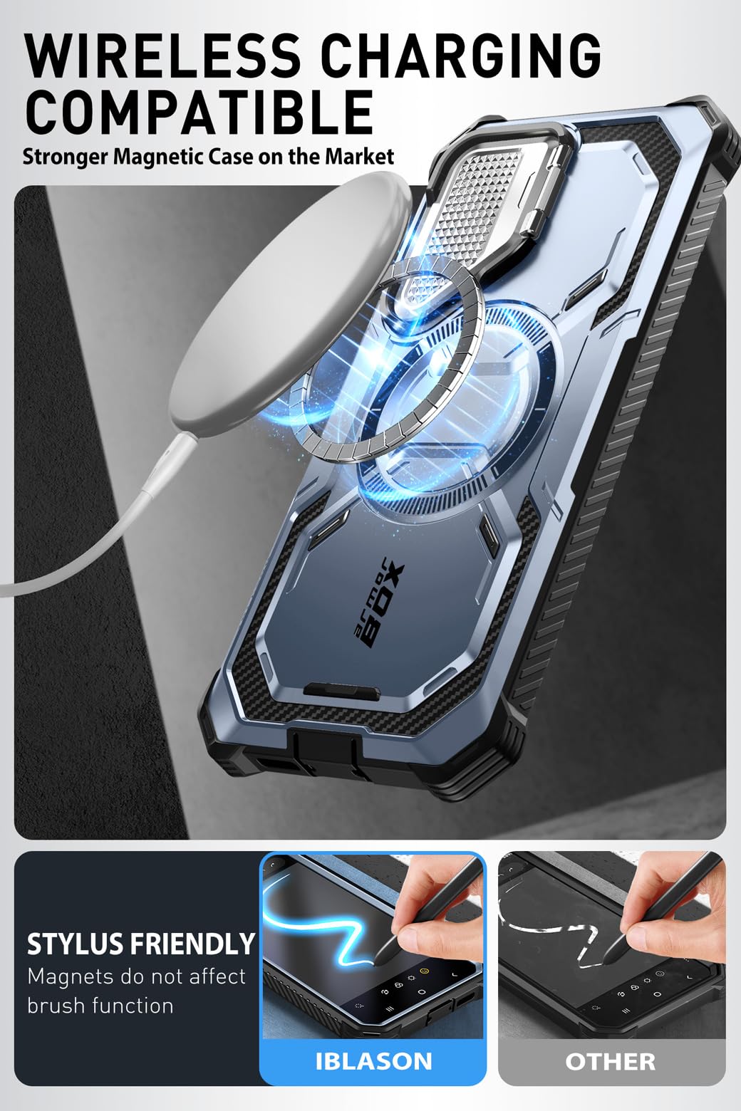 Foto 6 pulgar | Funda De Teléfono I-blason Armorbox Para Samsung Galaxy S24+ Azul - Venta Internacional.