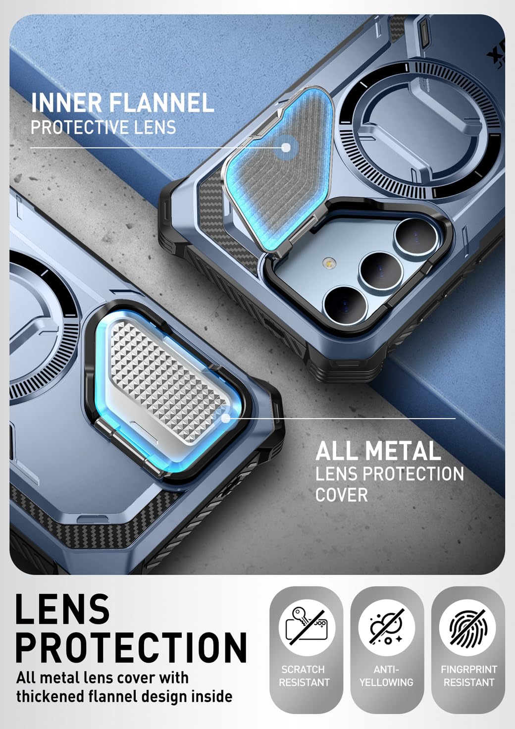 Foto 7 pulgar | Funda De Teléfono I-blason Armorbox Para Samsung Galaxy S24+ Azul - Venta Internacional.