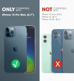 Foto 2 | Funda Supcase Unicorn Beetle Pro Para Iphone 12 Pro Max Negra - Venta Internacional.