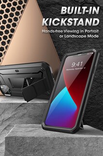 Foto 3 | Funda Supcase Unicorn Beetle Pro Para Iphone 12 Pro Max Negra - Venta Internacional.