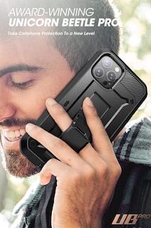 Foto 7 | Funda Supcase Unicorn Beetle Pro Para Iphone 12 Pro Max Negra - Venta Internacional.