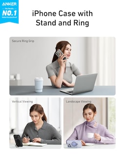 Foto 2 | Funda con Forma de Anillo Magnético Anker Maggo para Iphone 16 Pro - Venta Internacional