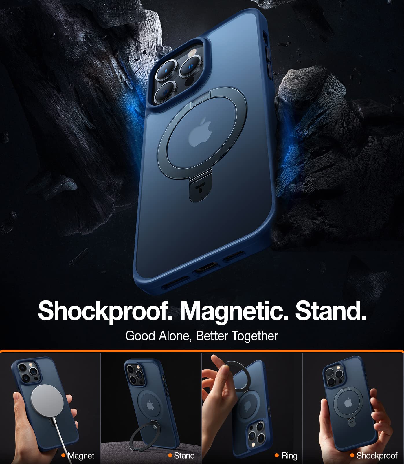 Foto 3 pulgar | Funda De Teléfono Torras Upro Ostand Magnetic Para Iphone 13 Pro Max - Venta Internacional.