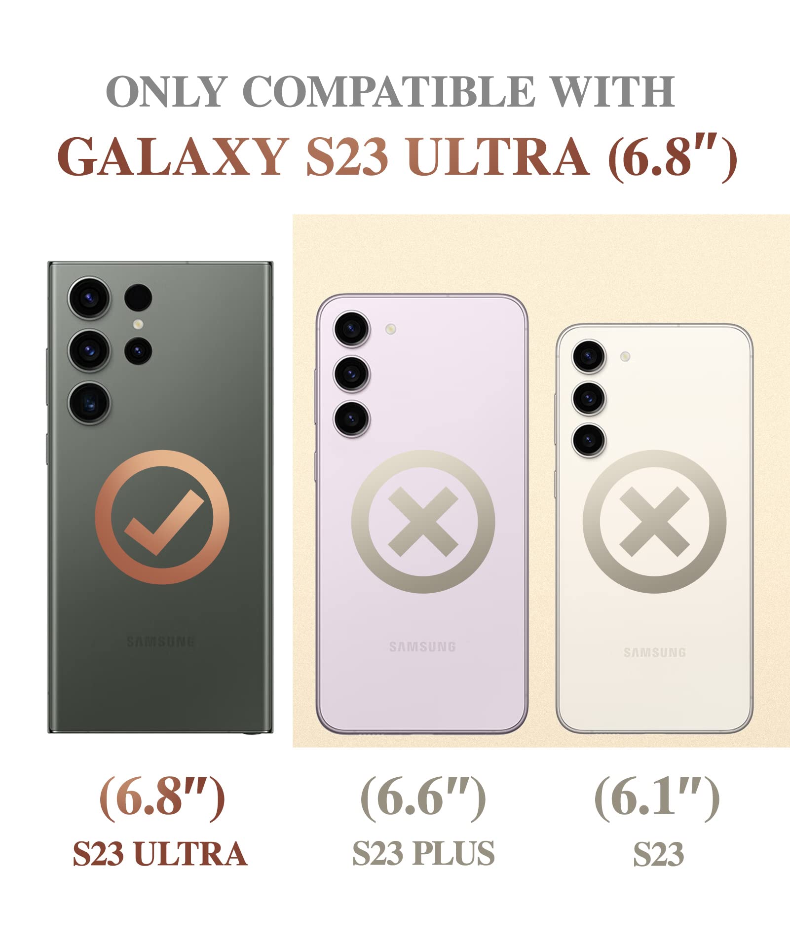 Foto 2 | Funda De Teléfono Gviewin Para Samsung Galaxy S23 Ultra 5g De 6.8 Pulgadas - Venta Internacional.