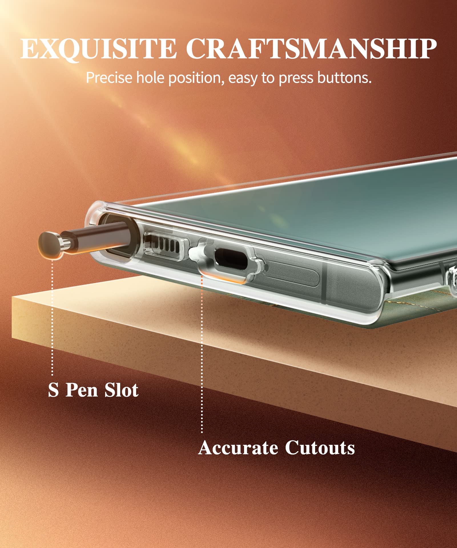 Foto 7 | Funda De Teléfono Gviewin Para Samsung Galaxy S23 Ultra 5g De 6.8 Pulgadas - Venta Internacional.