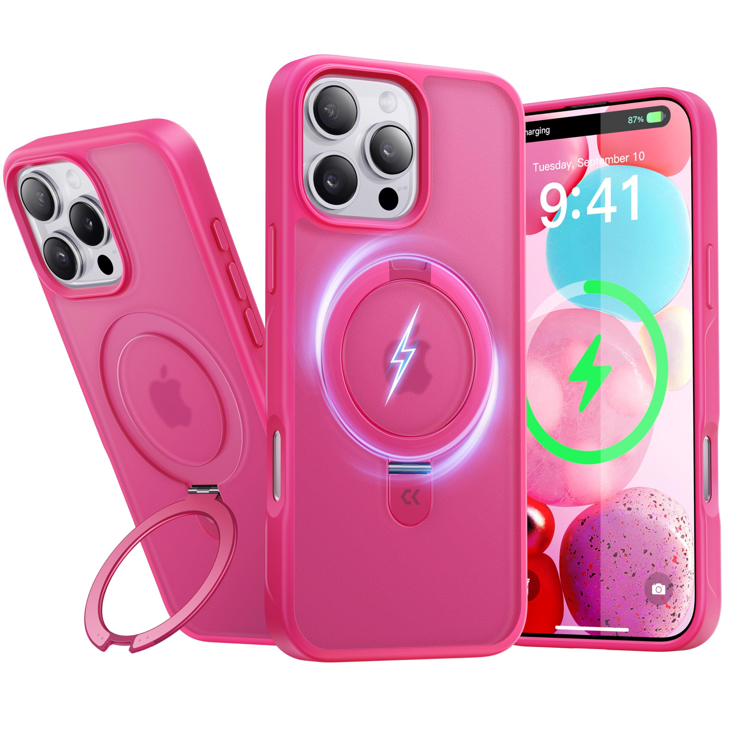 Funda Casekoo Para Iphone 16 Pro Max Con Soporte Magnético - Venta Internacional.