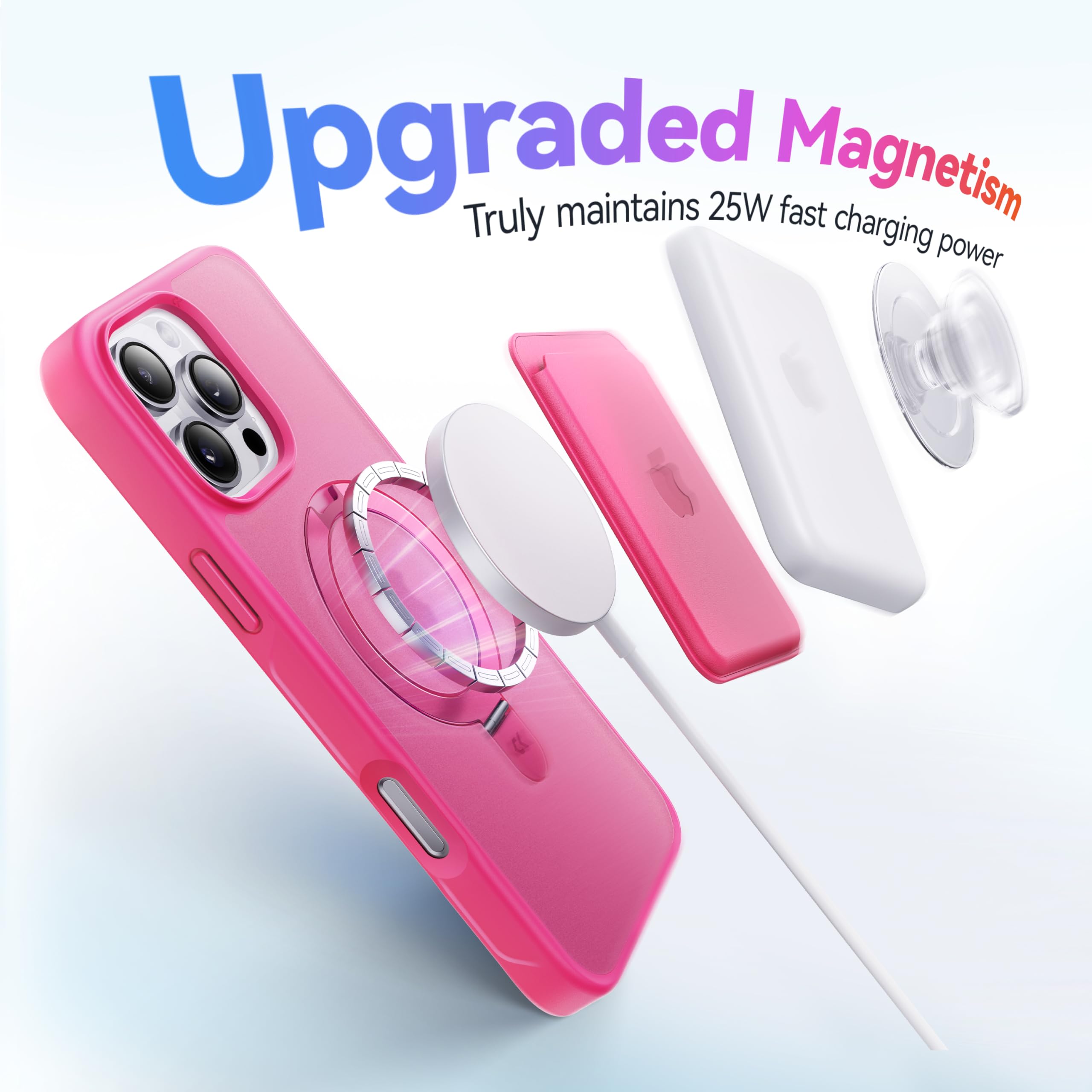 Foto 4 pulgar | Funda Casekoo Para Iphone 16 Pro Max Con Soporte Magnético - Venta Internacional.
