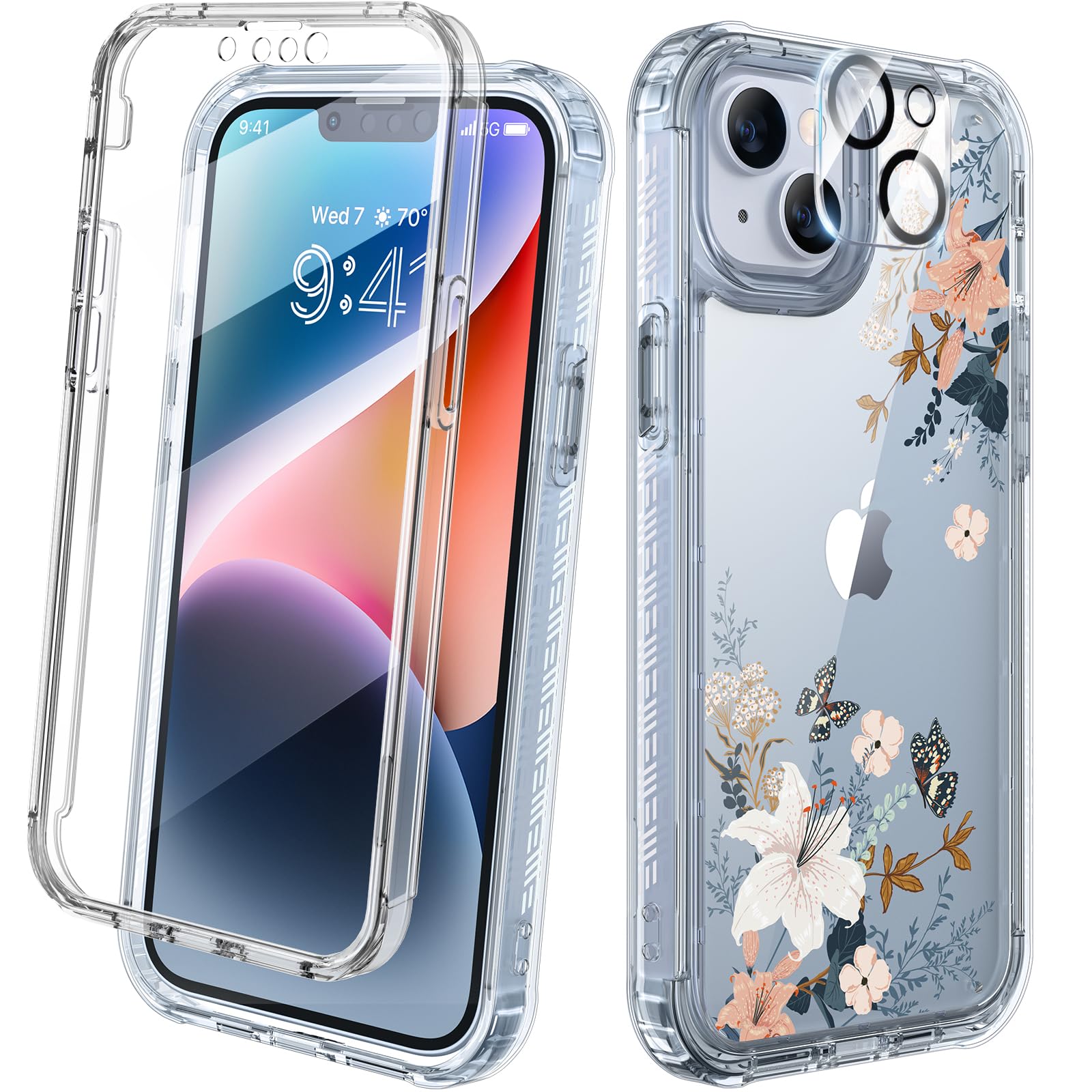 Foto 2 pulgar | Funda De Teléfono Diaclara Diseñada Para Iphone 14 6.1 Lily - Venta Internacional.