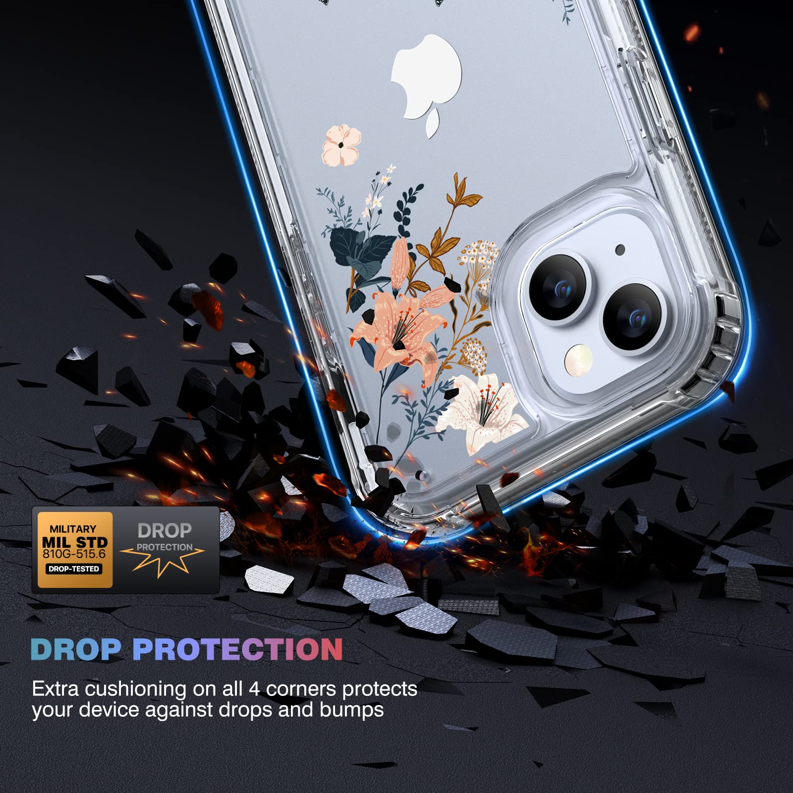 Foto 4 pulgar | Funda De Teléfono Diaclara Diseñada Para Iphone 14 6.1 Lily - Venta Internacional.