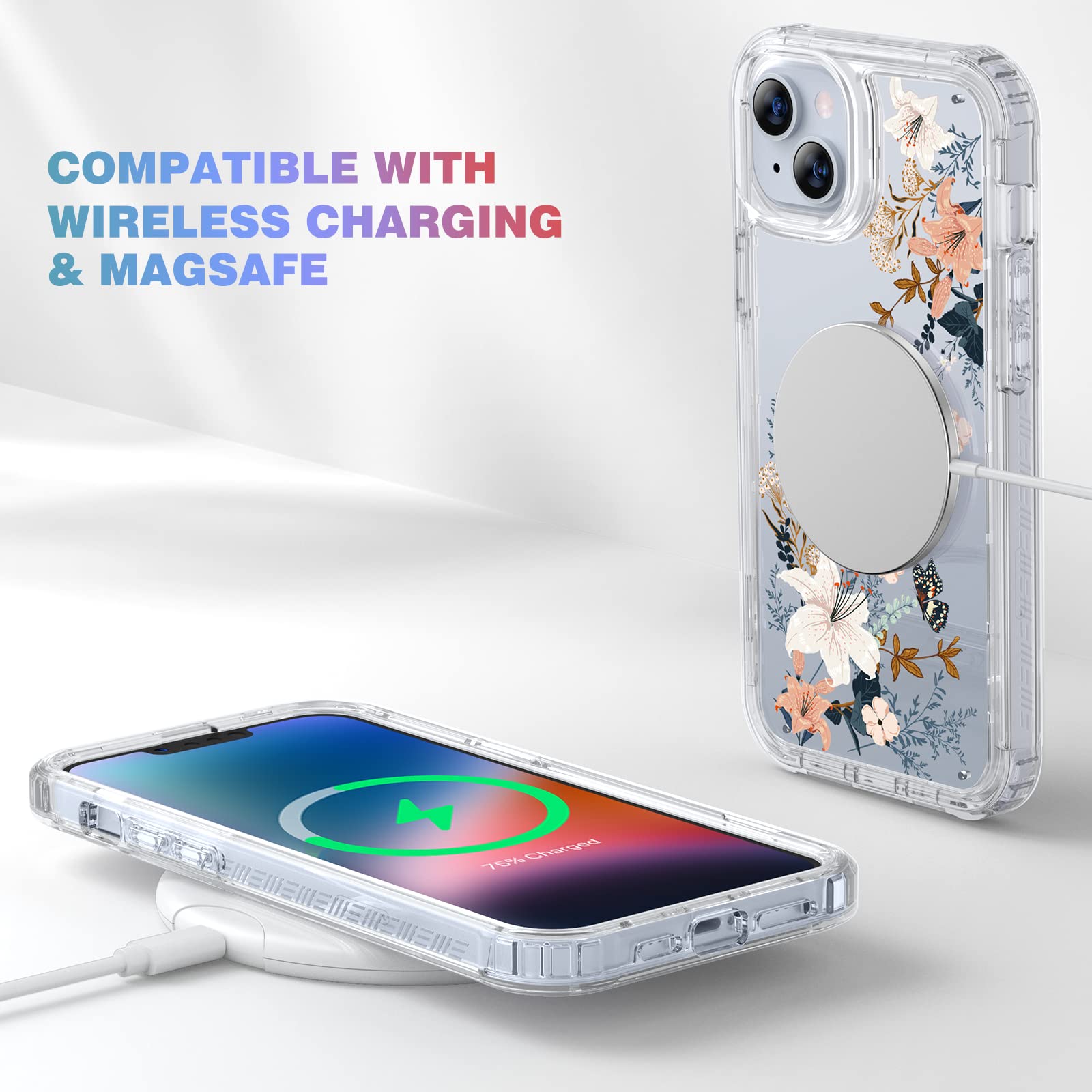 Foto 6 pulgar | Funda De Teléfono Diaclara Diseñada Para Iphone 14 6.1 Lily - Venta Internacional.
