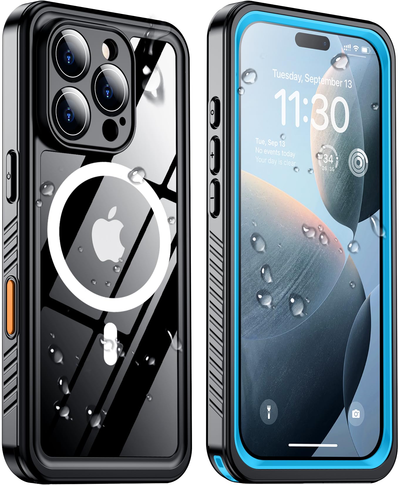 Foto 2 pulgar | Funda De Teléfono Temdan Magnética Impermeable Para Iphone 16 Pro De 6.3 Pulgadas - Venta Internacional.