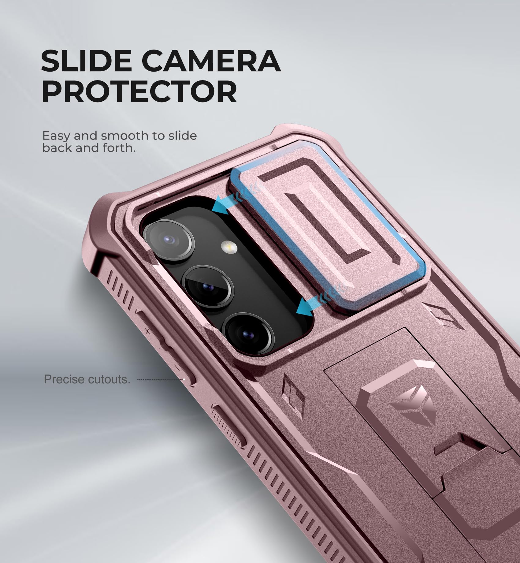Foto 3 | Funda Dexnor Para Samsung Galaxy S24 Con Cámara Deslizante, Color Rosa - Venta Internacional.