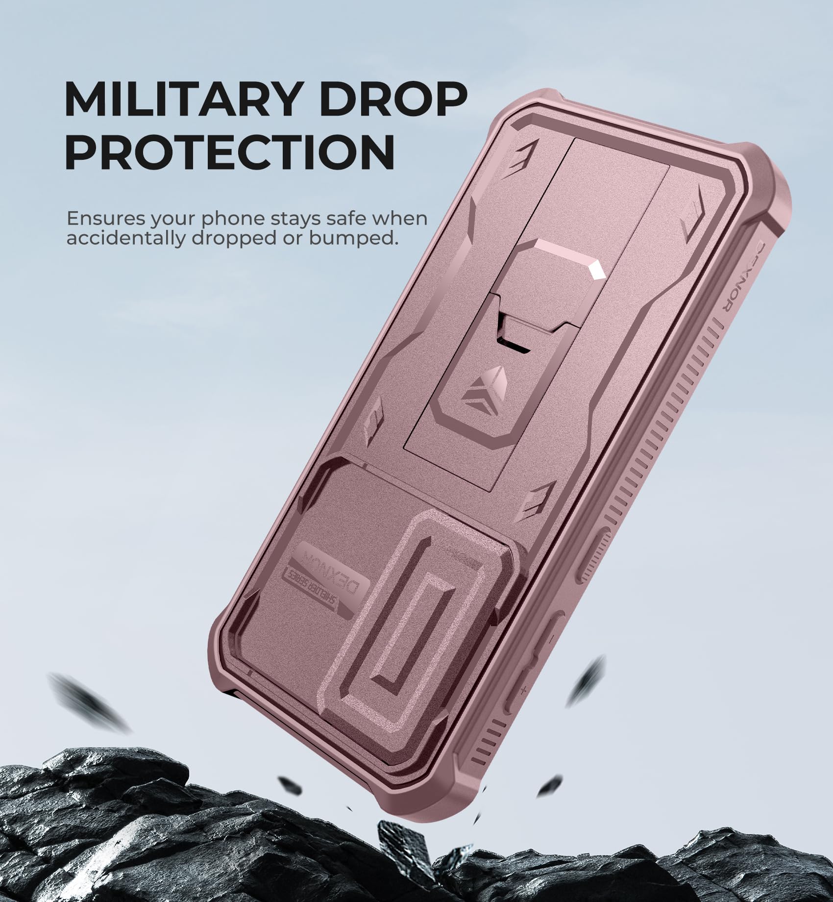 Foto 7 pulgar | Funda Dexnor Para Samsung Galaxy S24 Con Cámara Deslizante, Color Rosa - Venta Internacional.