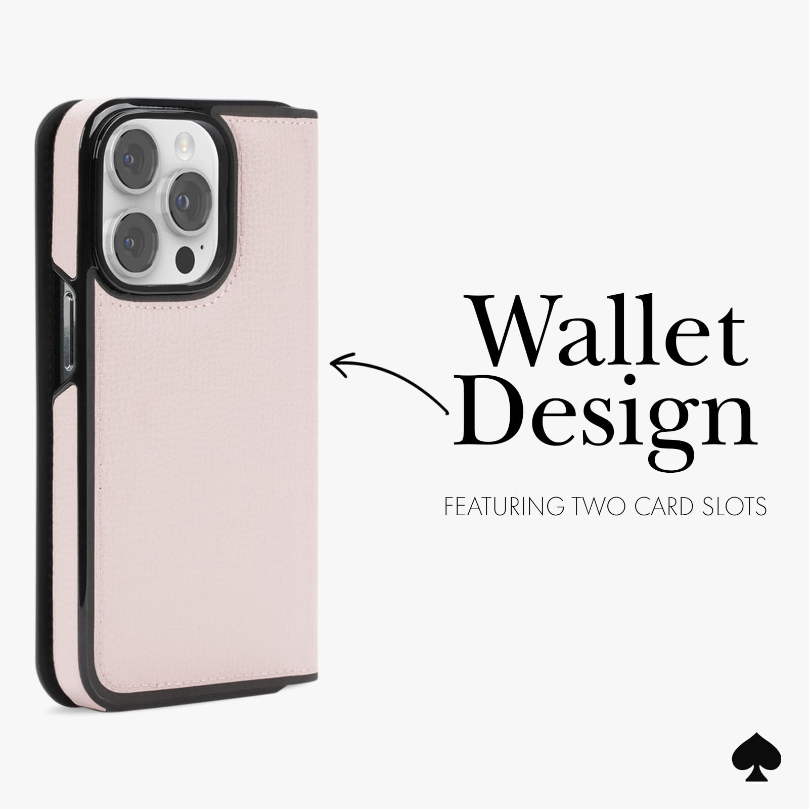 Foto 6 pulgar | Funda Tipo Cartera Kate Spade New York Para Iphone 15 Pro, Color Negro - Venta Internacional.