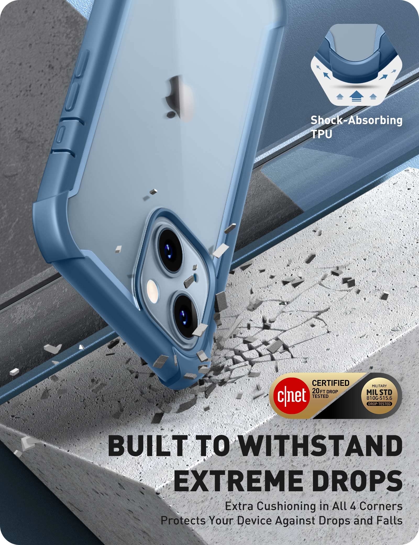 Foto 5 pulgar | Funda De Teléfono I-blason Ares Rugged Para Iphone 14/13 De 6.1 Pulgadas - Venta Internacional.