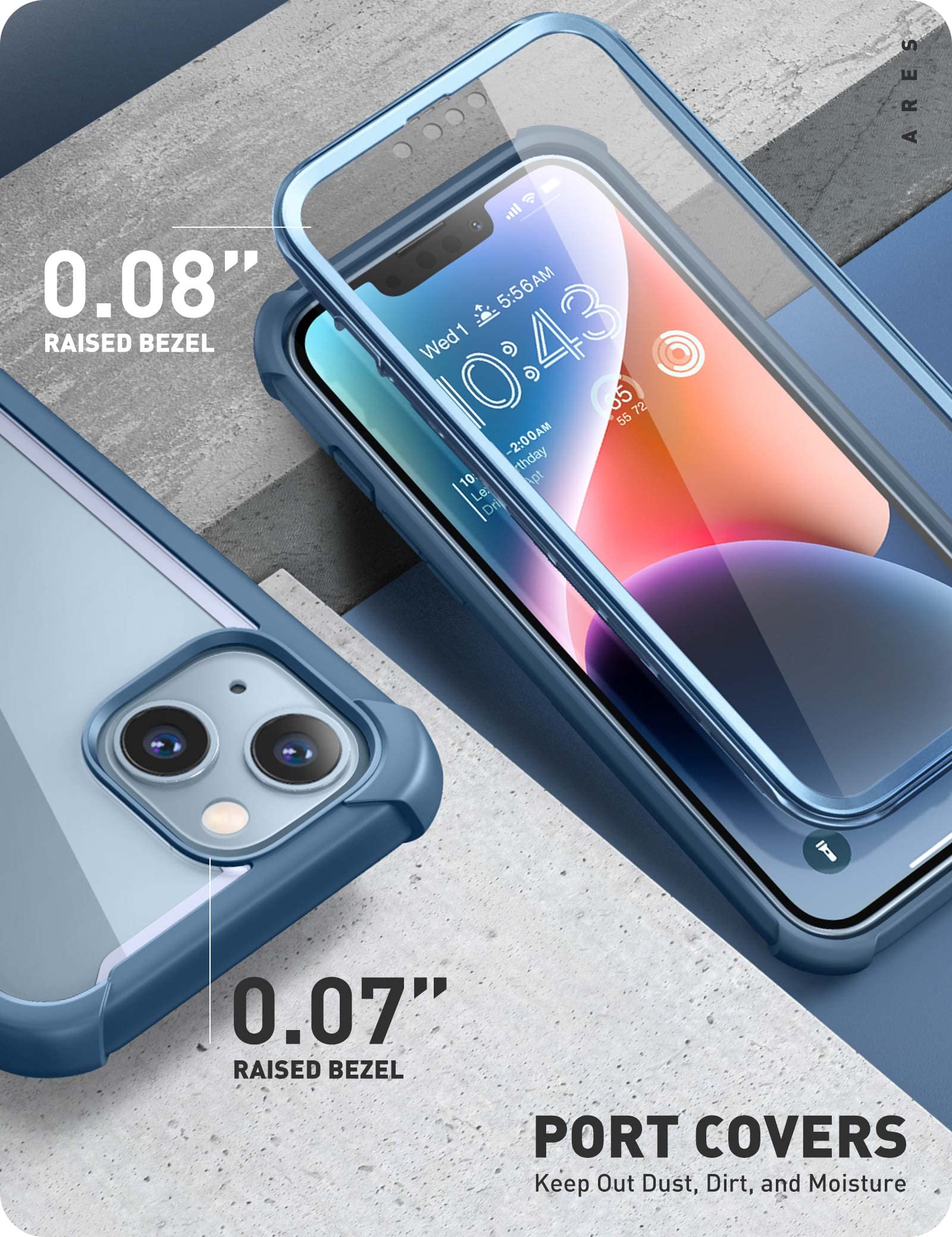 Foto 6 | Funda De Teléfono I-blason Ares Rugged Para Iphone 14/13 De 6.1 Pulgadas - Venta Internacional.