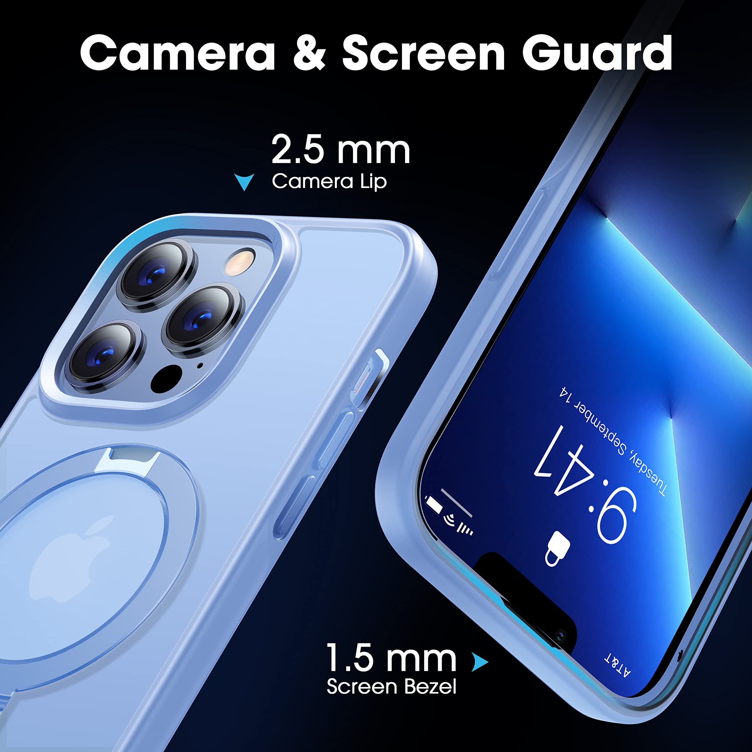 Foto 6 pulgar | Funda De Teléfono Casekoo Diseñada Para Iphone 13 Pro Con Soporte - Venta Internacional.