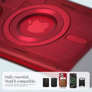 Foto 6 | Funda Spigen Classic C1 Magfit Para Iphone 15 Pro (2023), Color Rubí - Venta Internacional.