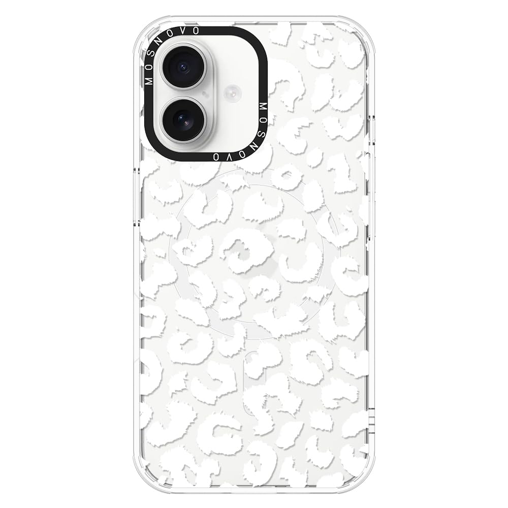 Foto 2 pulgar | Funda De Teléfono Mosnovo Compatible Con Iphone 16 White Leopard - Venta Internacional.