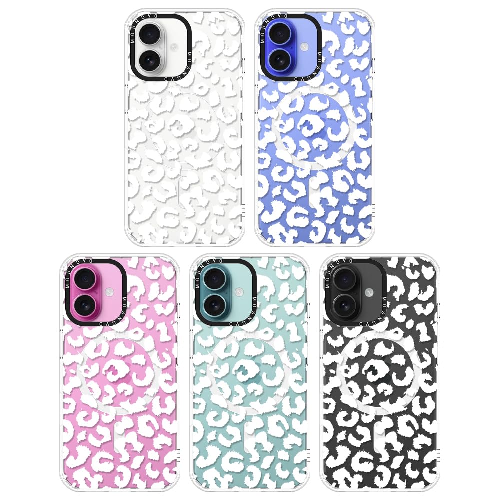 Foto 3 | Funda De Teléfono Mosnovo Compatible Con Iphone 16 White Leopard - Venta Internacional.