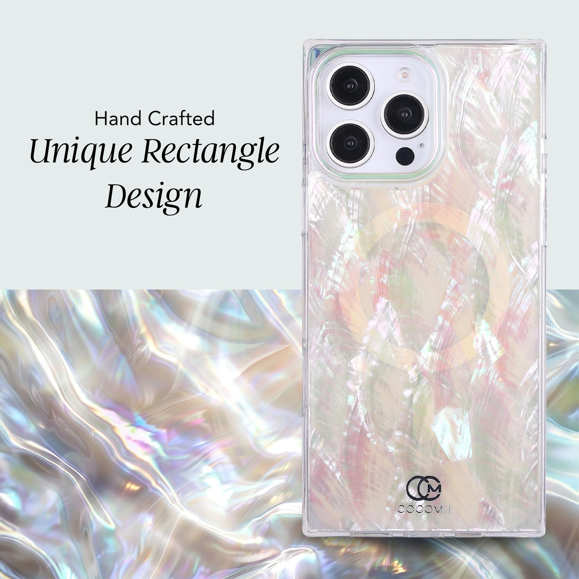 Foto 5 pulgar | Funda Para Teléfono Cocomii Rectangle Real Madreperla Para Iphone 16 Pro Max - Venta Internacional.