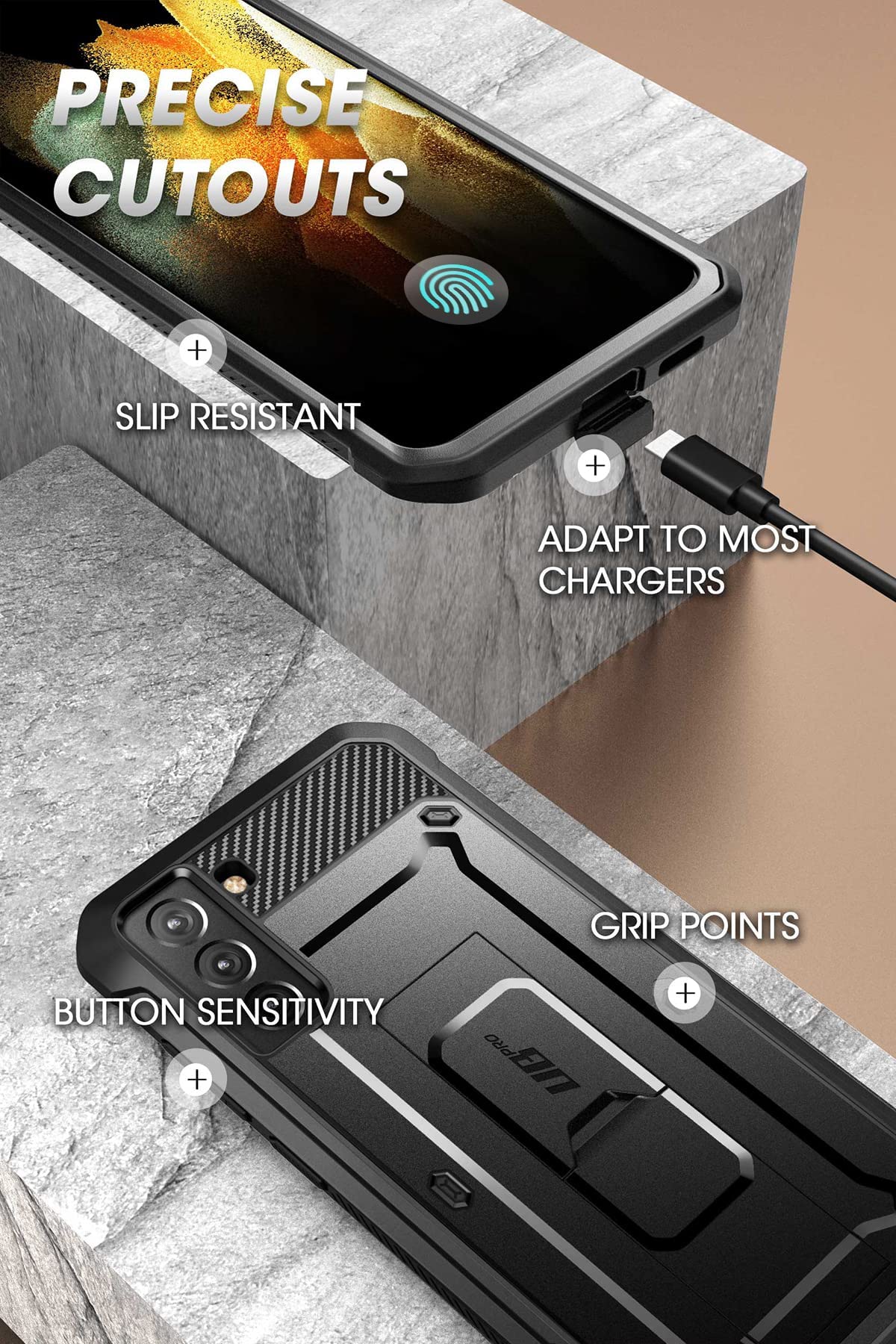Foto 7 pulgar | Funda Supcase Unicorn Beetle Pro Para Samsung Galaxy S21 Fe 5g - Venta Internacional.