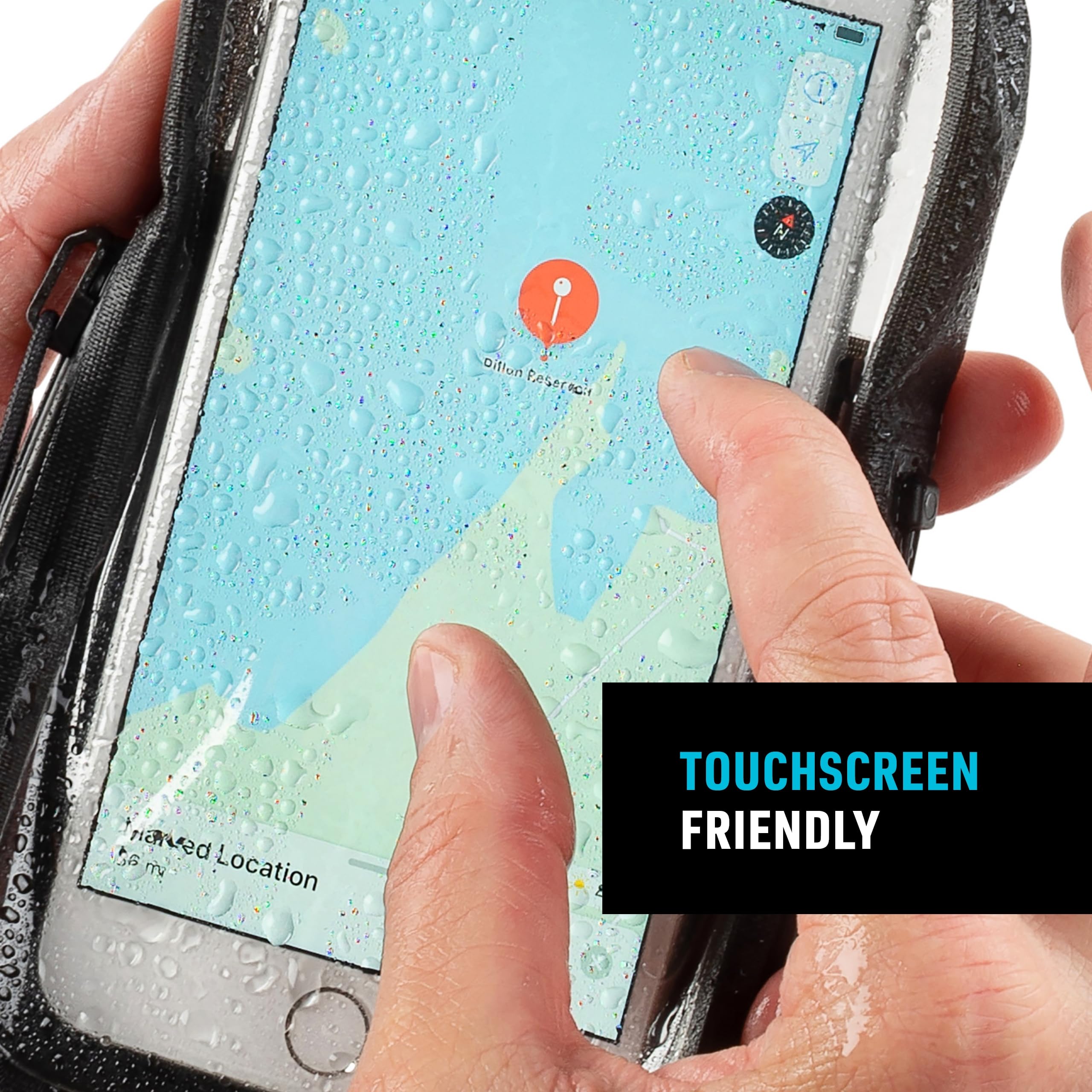 Foto 5 pulgar | Funda Impermeable Para Teléfono Nite Ize Runoff Con Cremallera Tru Ip67, Color Gris - Venta Internacional.