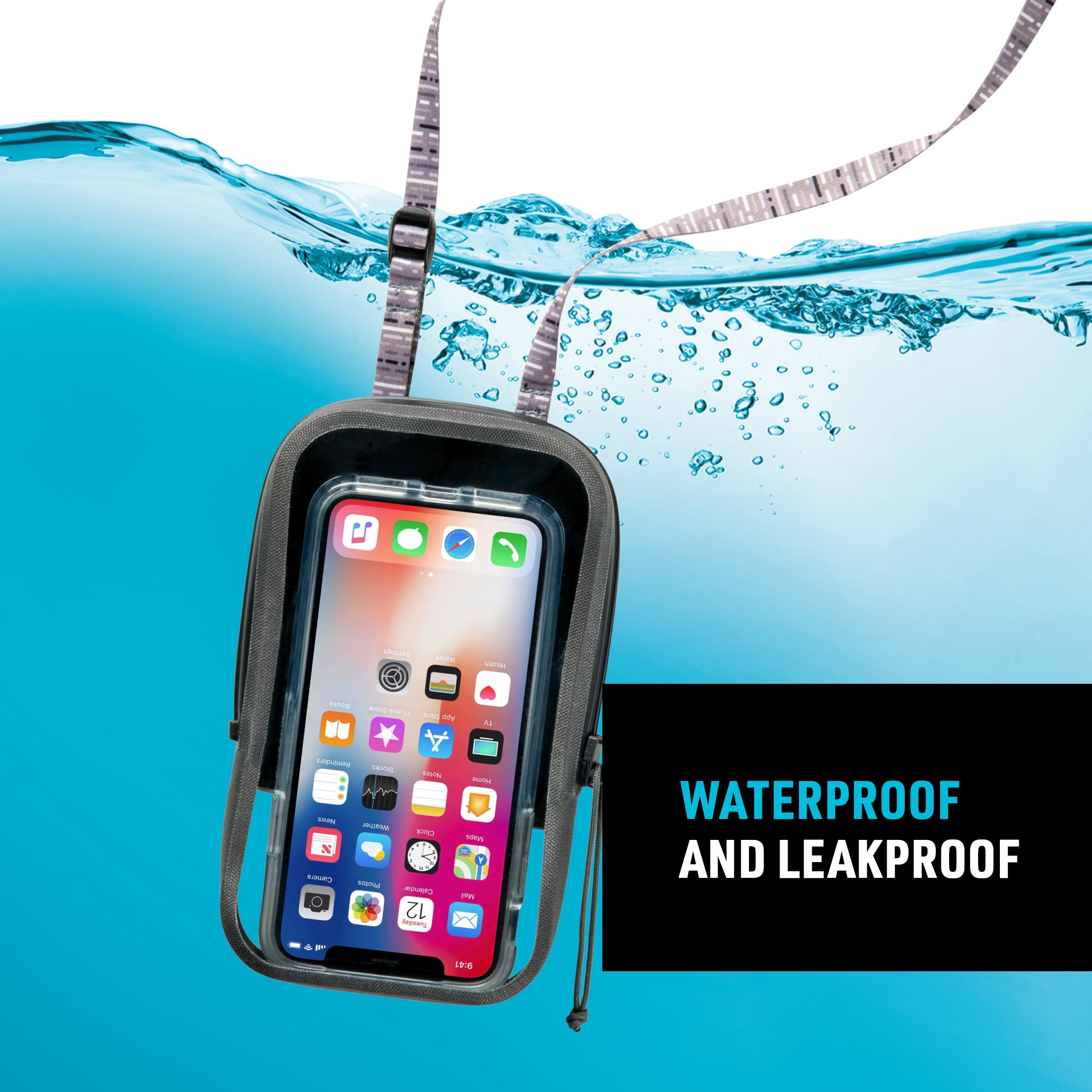 Foto 8 pulgar | Funda Impermeable Para Teléfono Nite Ize Runoff Con Cremallera Tru Ip67, Color Gris - Venta Internacional.