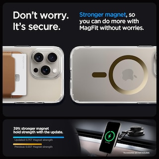 Foto 5 | Funda Spigen Ultra Hybrid Magfit Para Iphone 15 Pro Gold - Venta Internacional.