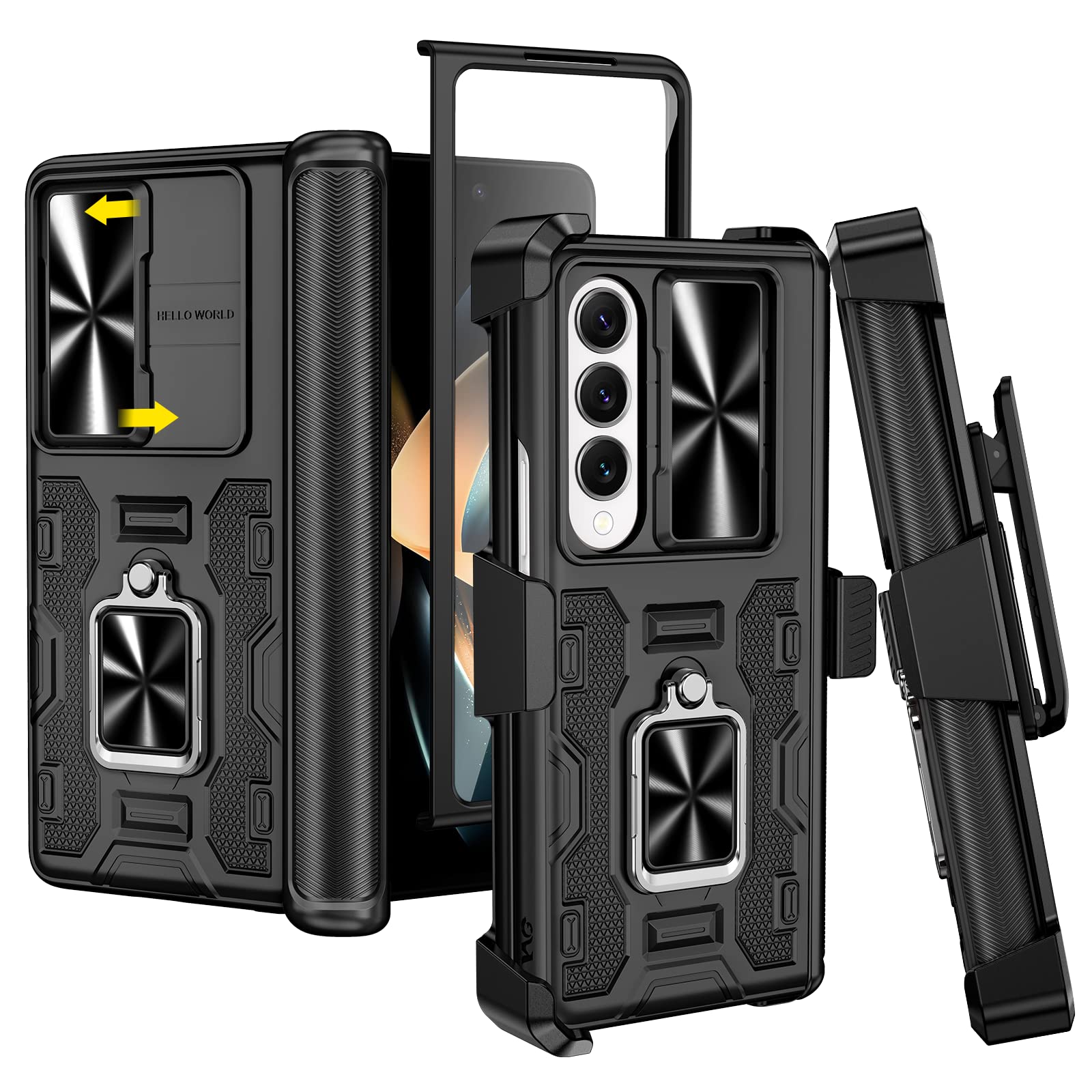 Funda Vego Para Samsung Galaxy Z Fold 4 Con Clip Para Cinturón Y Soporte - Venta Internacional.