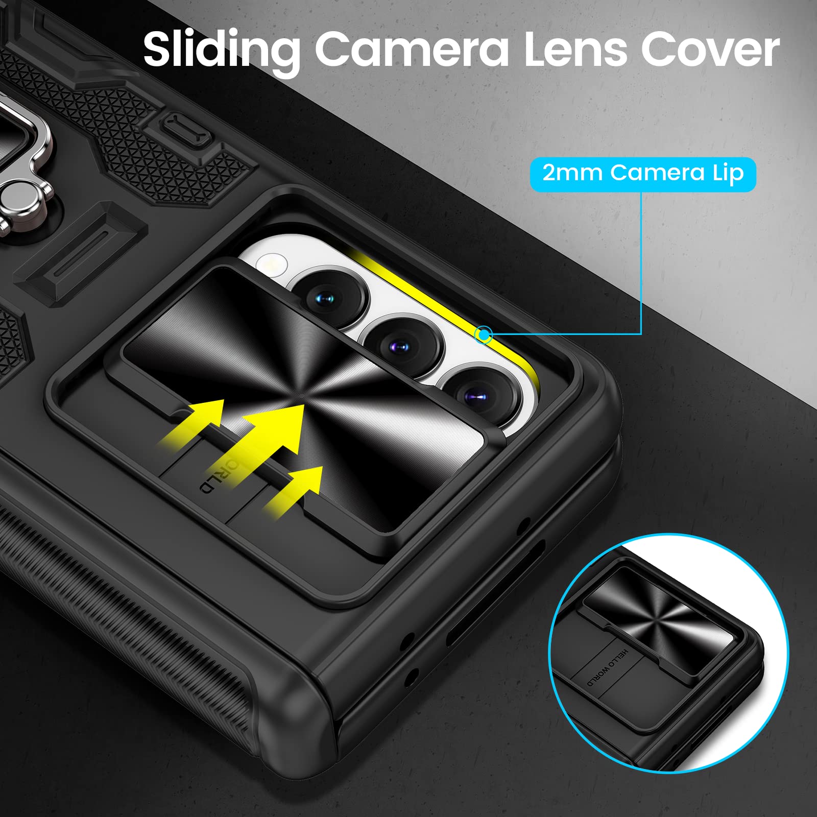 Foto 4 pulgar | Funda Vego Para Samsung Galaxy Z Fold 4 Con Clip Para Cinturón Y Soporte - Venta Internacional.