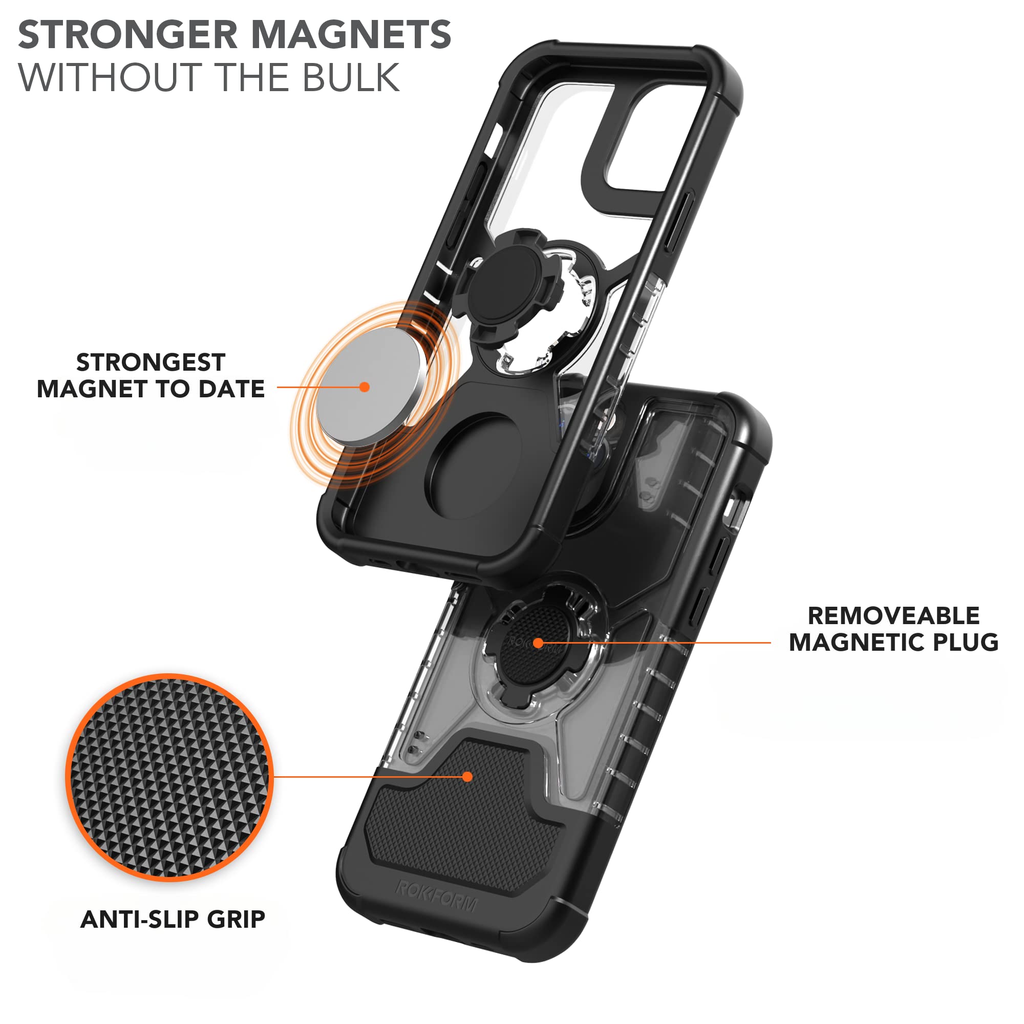 Foto 7 pulgar | Funda Protectora Rokform Para Iphone 12 Pro Max Magnética Transparente - Venta Internacional.