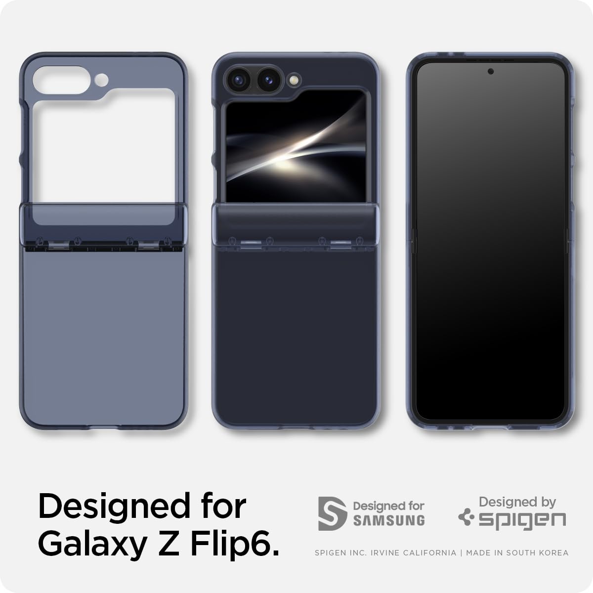 Foto 3 pulgar | Funda Spigen Ultra Hybrid Pro Para Galaxy Z Flip 6, Color Azul Marino - Venta Internacional.